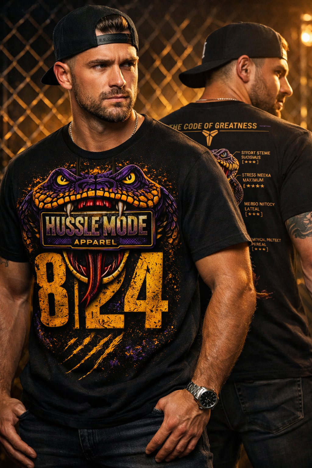Black Mamba's DNA - The Code of Greatness Tee